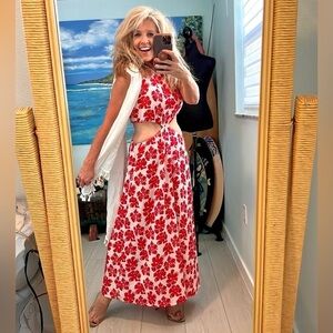 ❤️NWT Sunday Up, L’ABEYE, Lightweight,Cut-Out Midriff, Elastic Stretch,Fun Dress